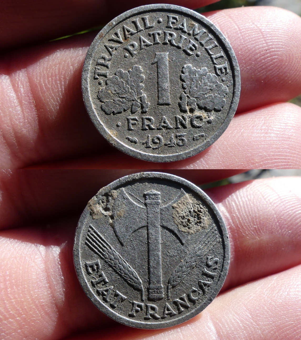 1 Franc Francisque 1943