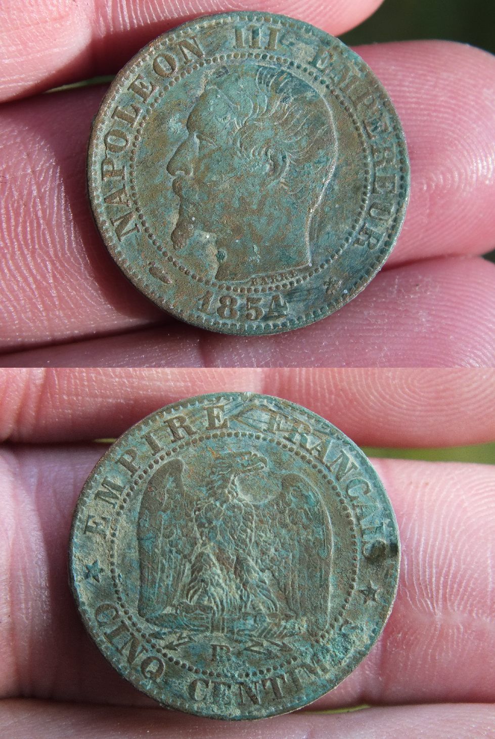 5 Centimes Napoleon III 1854 BB